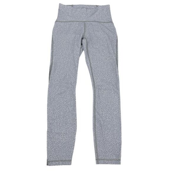 Lululemon Train Times 7/8 Pant 25" In Fractal Alpine White Black Size 4 - Picture 5 of 10